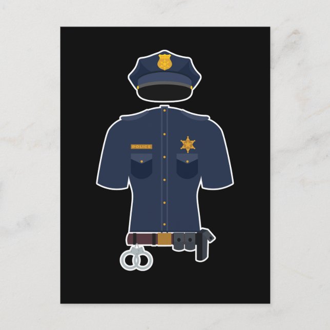 Postal Police Officer Uniform Kids Carnival (Anverso)