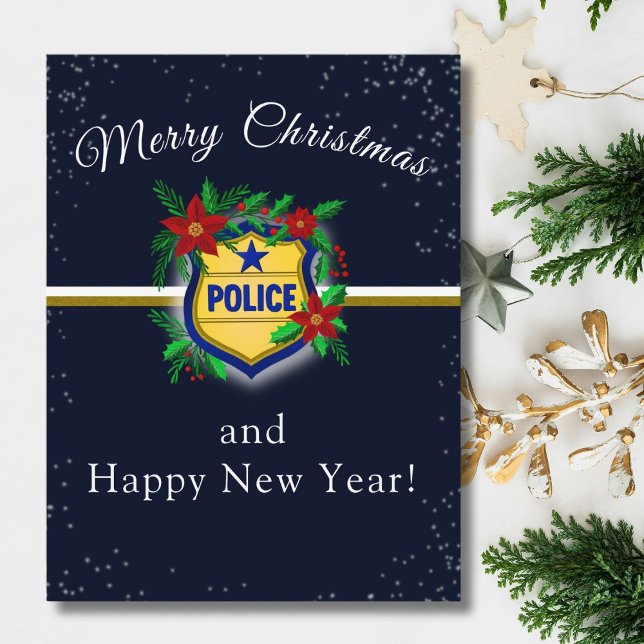 Postal Police Shield Merry Christmas & Happy New Year (Subido por el creador)