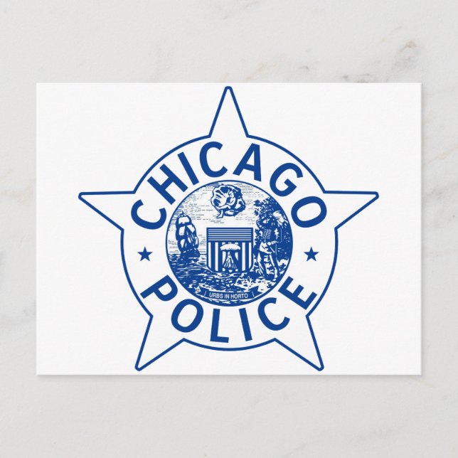 Postal Policía de Chicago (VINTAGE) (Anverso)