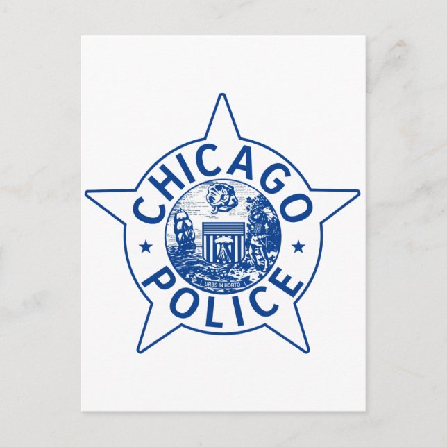Postal Policía de Chicago (VINTAGE) (Anverso)