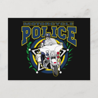 Postal Policía de motocicletas
