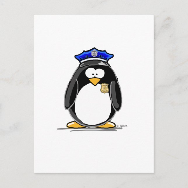 Postal Policía de Penguin (Anverso)