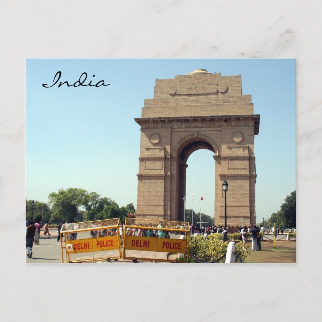 Postal policía de puerta de entrada india (Anverso)
