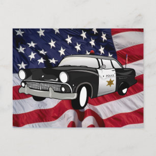 Postal Policía estatal retro de 1959