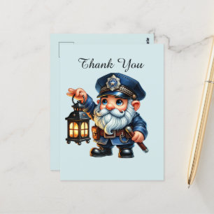 Postal Policía genial gracias