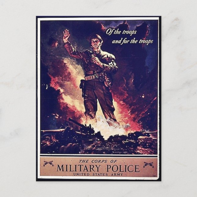 Postal Policía Militar (Anverso)