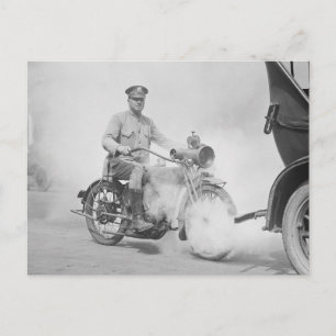 Postal Policía Motorizado en Servicio, 1923