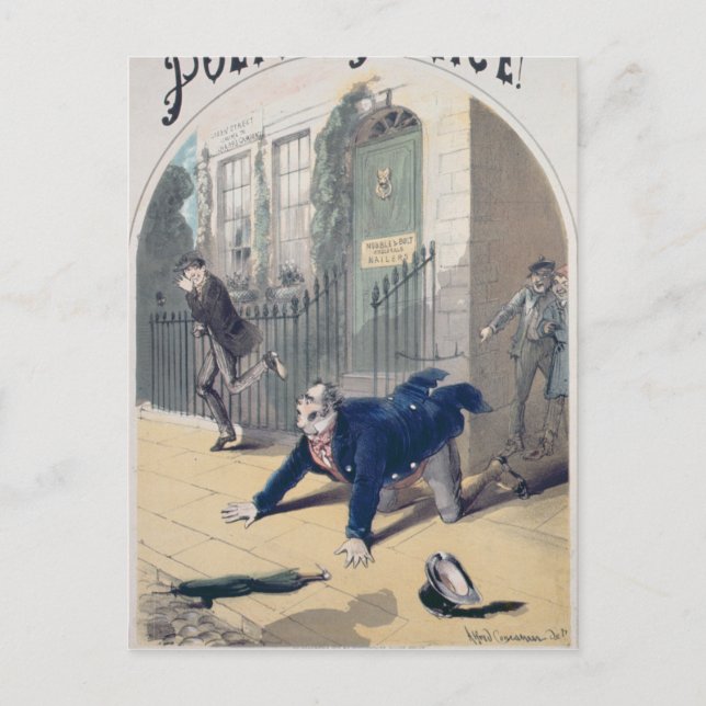 Postal Policía! Policía! Portada del libro de canciones,  (Anverso)