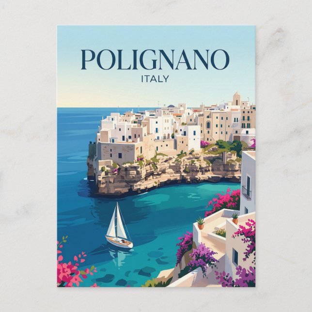 Postal Polignano a Mare Italia (Anverso)