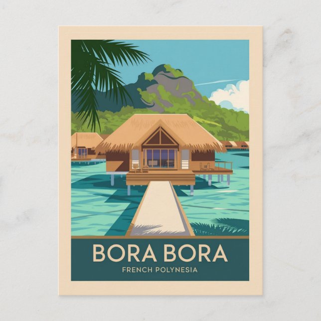 Postal Polinesia Francesa Bora Bora (Anverso)