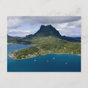Postal Polinesia Francesa, Bora Bora. Vista aérea de