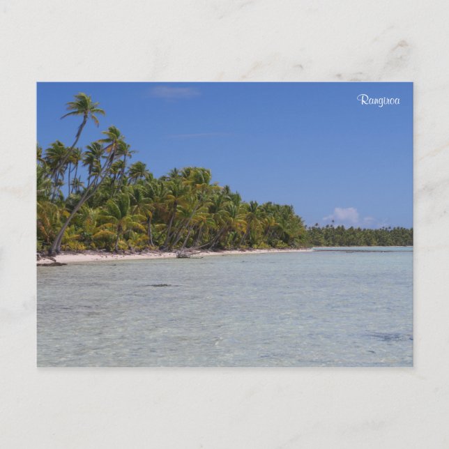 Postal Polinesia Francesa de Rangiroa (Anverso)