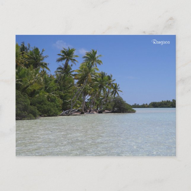 Postal Polinesia Francesa de Rangiroa (Anverso)