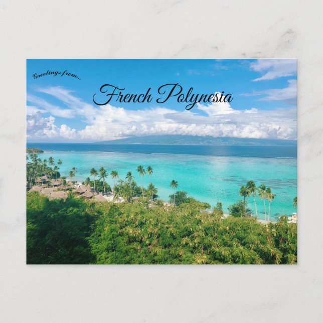 Postal Polinesia Francesa Mo'orea (Anverso)