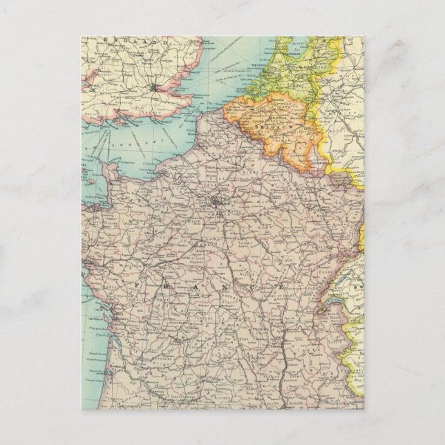 Postal Política de Francia, Bélgica y Holanda (Anverso)