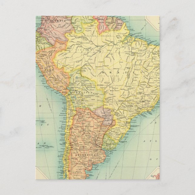 Postal Política de Sudamérica (Anverso)