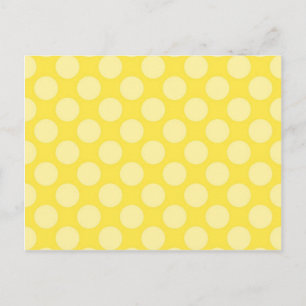 Postal Polka amarillo de verano divertida en regalos amar