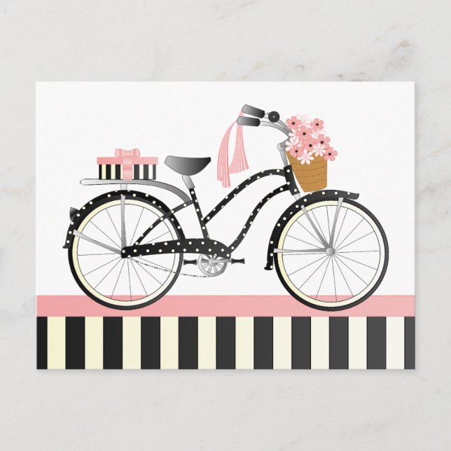 Postal Polka Dot Bicicleta (Anverso)
