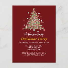 Postal Polka Dot Tree Christmas Party