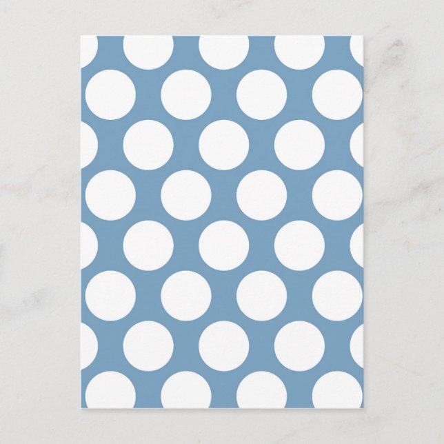 Postal Polkadot azul claro (Anverso)