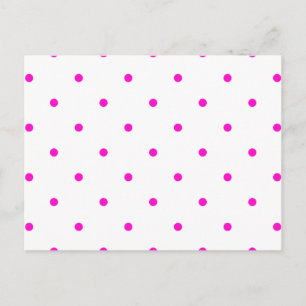 Postal Polkadots rosados pequeños