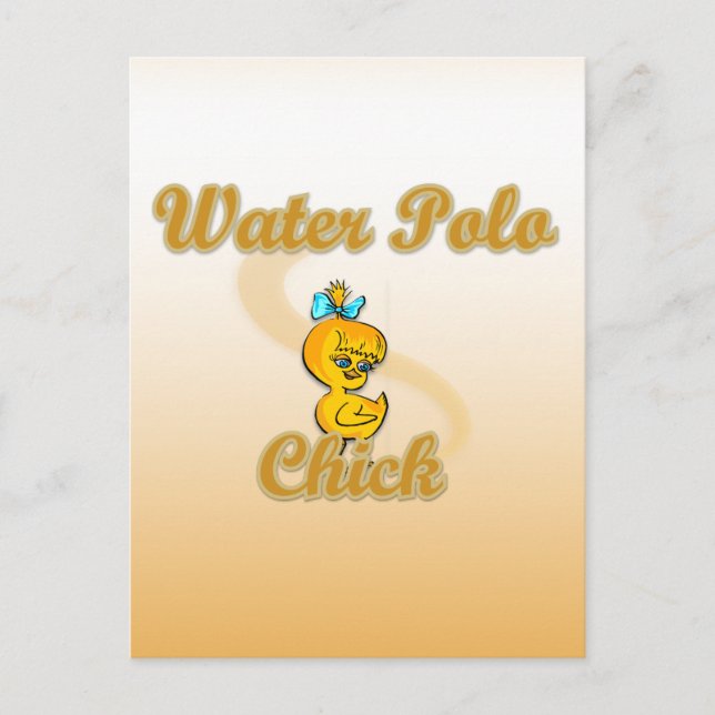 Postal Pollita de Waterpolo (Anverso)