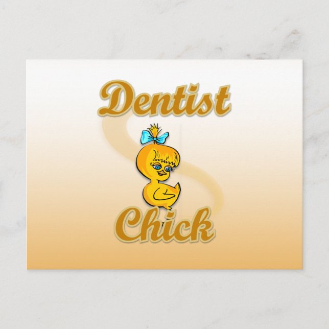 Postal Pollita Dentista (Anverso)