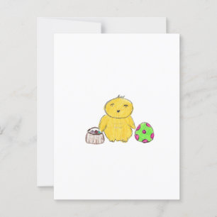 Postal Pollo de Pascua