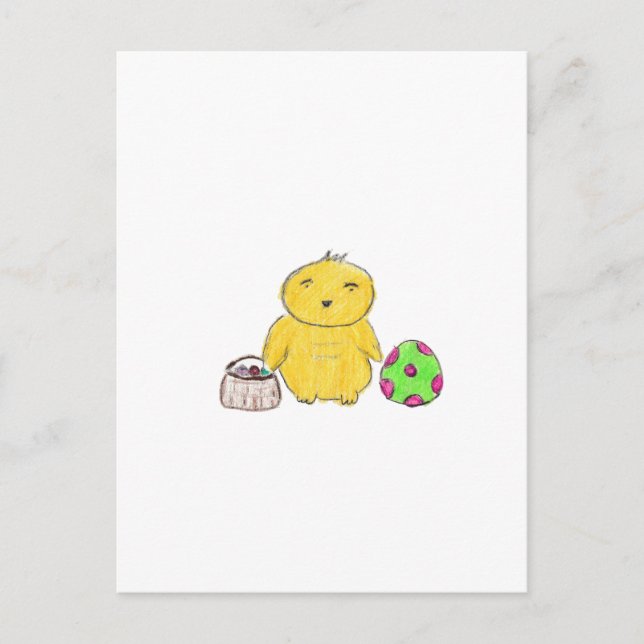 Postal Pollo de Pascua (Anverso)