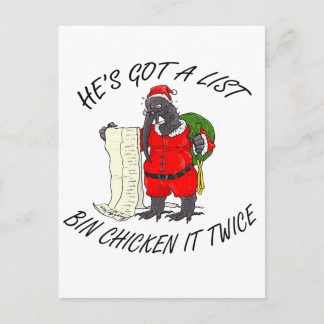 Postal Pollo de Santa Bin  (Anverso)