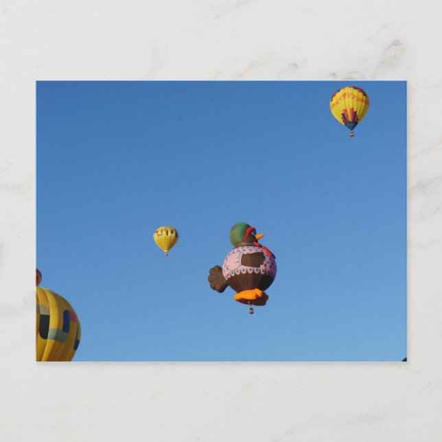 Postal Pollo volador (Anverso)