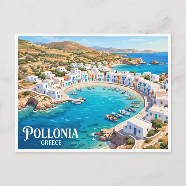 Postal Pollonia Grecia (Anverso)