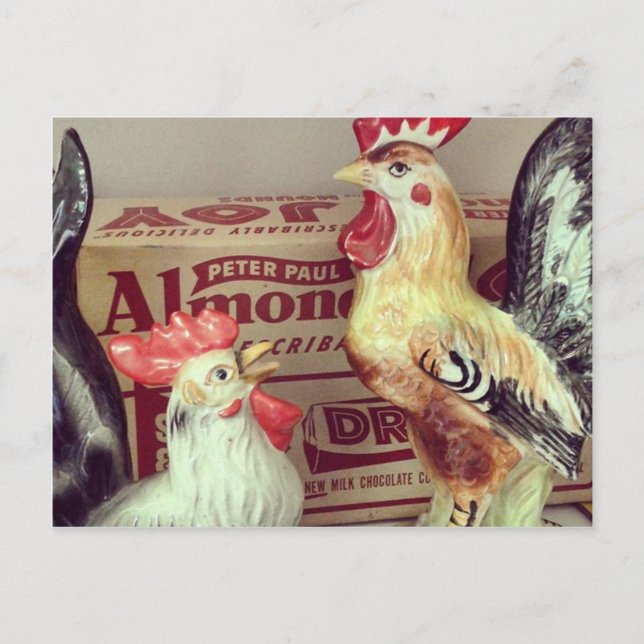 Postal Pollos antiguos (Anverso)