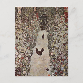 Postal Pollos de Klimt