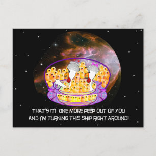 Postal Pollos espaciales