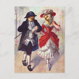 Postal Pollos victorianos