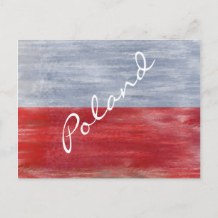 Postal Polonia angustió a la bandera polaca