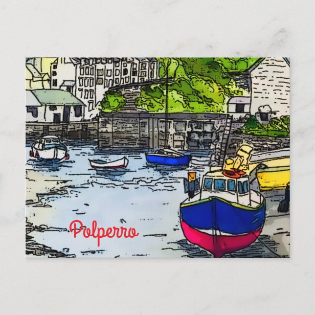Postal Polperro (Anverso)