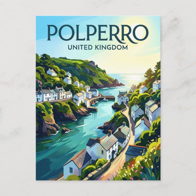 Postal Polperro Reino Unido (Anverso)