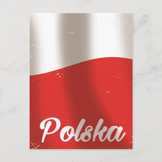 Postal Polska, Polonia poster de viajes vintage (Anverso)