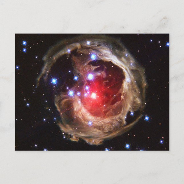 Postal Polvo de estrella supergigante rojo de rubíes (Anverso)
