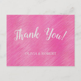 Postal Polvo rosa moderno en madera