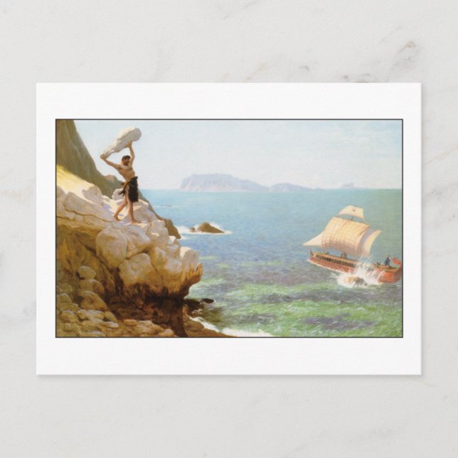 Postal Polyphémus el Cíclope de Jean-Leon Gerome (Anverso)