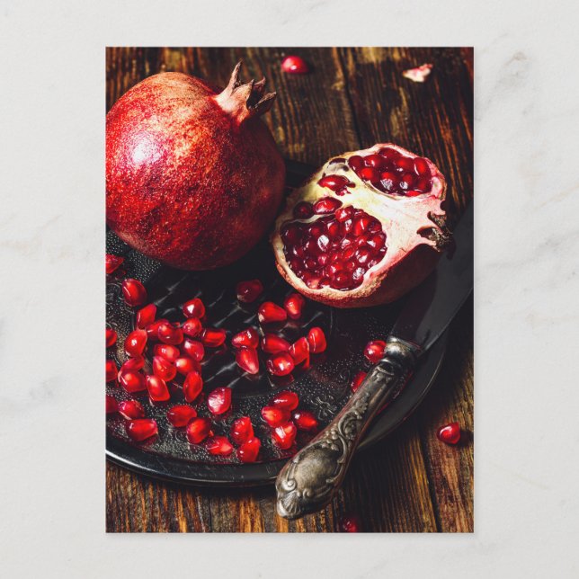 Postal Pomegranato de rubí (Anverso)