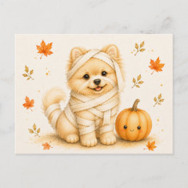 Postal Pomerania Momia Halloween