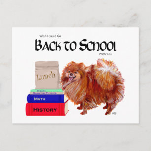 Postal Pomerania Regreso a Clases