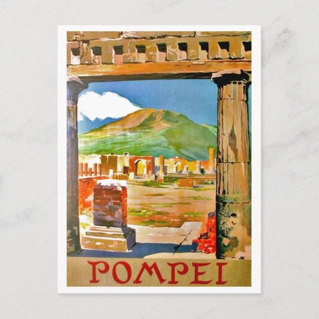 Postal Pompei, sitio arqueológico, Italia (Anverso)