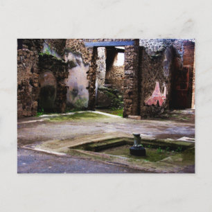 Postal Pompeya - Corte interior de la antigua casa de Pom