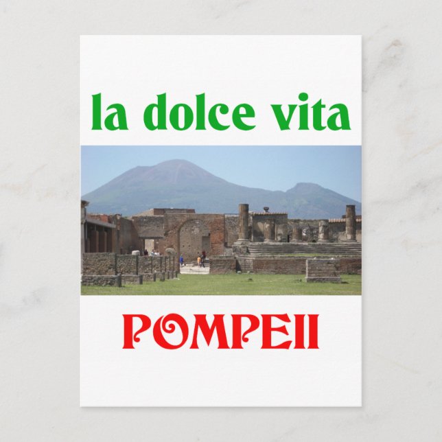 Postal Pompeya Italia (Anverso)