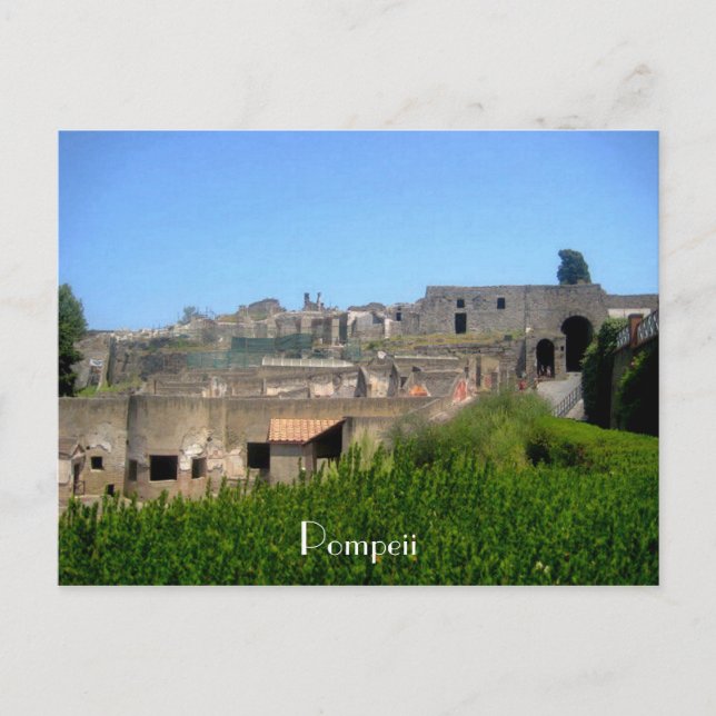 Postal Pompeya Italia (Anverso)